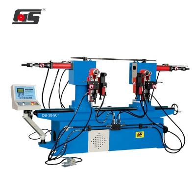 China Building Material Stores DB-38/DB-50 Pipe Bending Machine Double Head Hydraulic Automatic Tube Bender Machine for sale