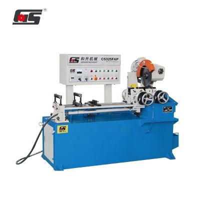 China Building Material Shops CS-325FAP Full Automatic CNC Hydraulic Pipe Cutting Machine for Stainless Steel Round Tube for sale