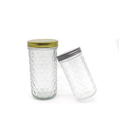 China Factory Direct Selling Honey Jam Sauce Bird's Nest Viable Cylindrical Glass Bottle Caviar Bottle for sale