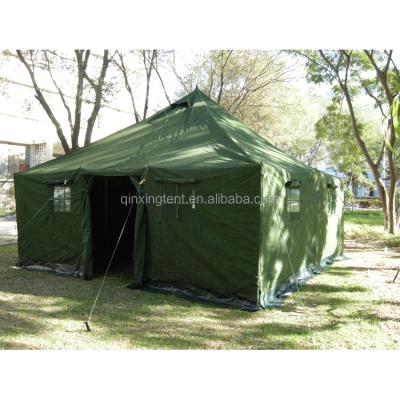 China Straight tie type 4.8m customized color and size outdoor camping tent army tent canvas military tent for sale