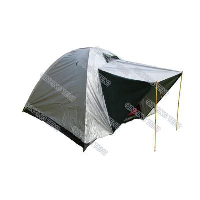 China Portable hot sale 170T polyester taffeta fiberglass pole outdoor camping tent red blue red rise sale for sale