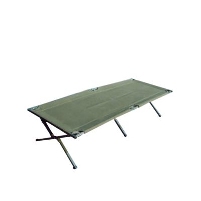 China 600D Oxford Canvas Qinxing Steel Pipe Army Folding Bed Waterproof Camping for sale