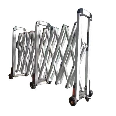 China Expandable House Aluminum Alloy Pipe Retract Accordion Barrier Gate for sale