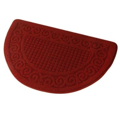 China Best Single Semicircle Embossed Door Corrosion Resistant Personalized Flooring Ground Mat Carpet for sale