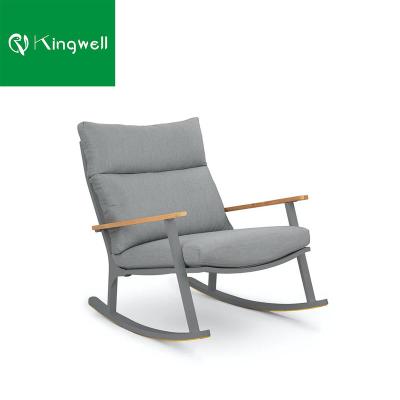 China Customized Modern Chairs Wooden Outdoor Rocking Chair Furniture Style for sale