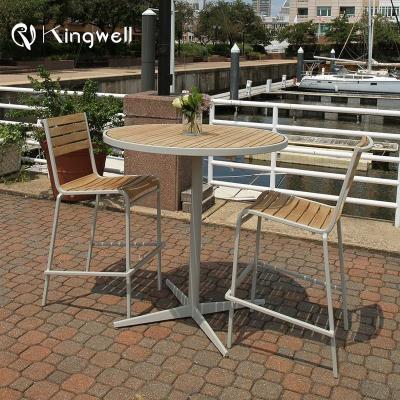 China Modern Hot Sale Chairs Wooden 4 Bar Furniture Set Wine for sale