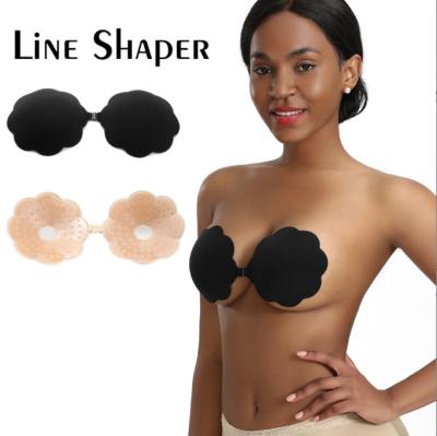 China YiYun Oem&odm Invisible Bra QUICK DRY Backless Strapless Wire Free Seamless Silicone Lift Up Flower One Piece Shape Bralette Bras for sale