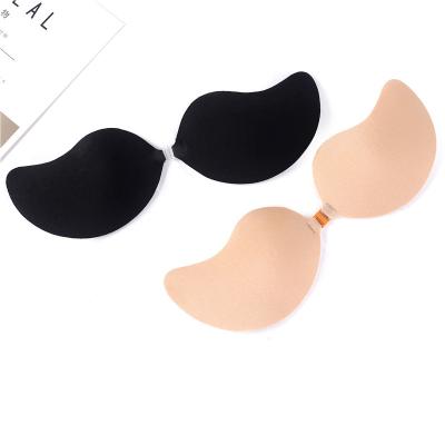 China Women Antibacterial Reusable One Piece Seamless Breathable Silicone Bra Gel U Backless Polyolefin Strapless Nude Bra For Dress Dress for sale