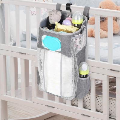 China Multi-Functional Front Backpack Slot Bed Diaper Toys Storage Diaper Bag Nappy Bag for sale