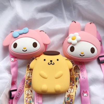 China Fashion Women Girl Handbag Silicone Cartoon Cell Phone Shoulder Bag Cute Animal Cross - Body Wallet Purse for sale