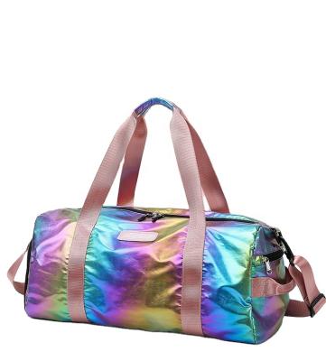 China Fashion Barrel Fleece Sports Intrigue Color Large Gym Travel Bag Sporty Shoulder Bag Yoga Bag for sale