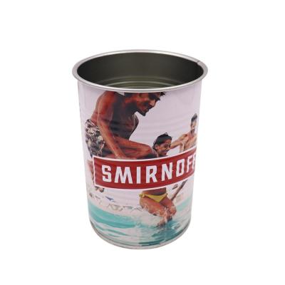 China Eco-friendly /healthy /luxury /safety Tin Can Manufacturer OEM Round Shape Vodka Whiskey Packaging Carnival Drinking Metal Tin Cups for sale