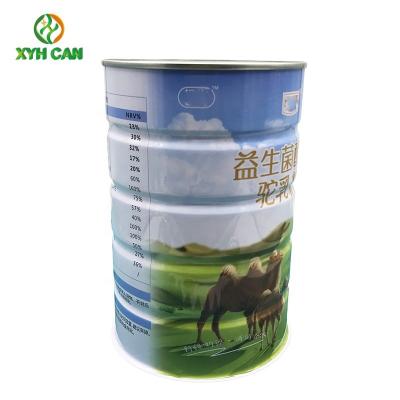 China Recyclable Custom Printing Metal Can Tin For Food Packaging Milk Powder Tin Box Camel Milk Powder for sale