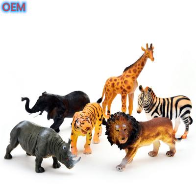 China Custom Plastic PVC Wildtierfiguren Spielzeug für Kleinkinder OEM Design zu verkaufen