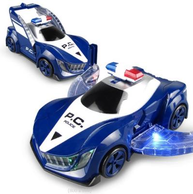 Chine 360 rotation voiture de police électrique véhicule LED musique enfants jouets éducatifs enfants cadeau cadeau d'anniversaire à vendre