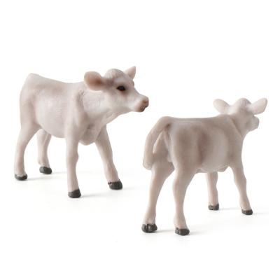 China Custom Zoo Farm Fun Toys Model Cow Action Figure Simulated Animal Figurine Plastic Models for sale