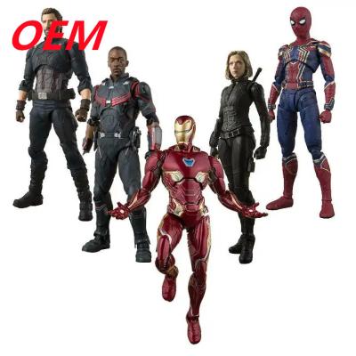 China OEM Fabrik benutzerdefinierte Spiderman Action Figuren Spielzeug benutzerdefinierte Film Modell PVC Figur zu verkaufen