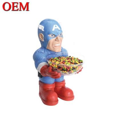 Cina Prodotto di fabbrica giocattoli di plastica in PVC in vinile Personalizzazione Famous Movie Character Canfy Figurine Candy Bowl Sugar Holder in vendita