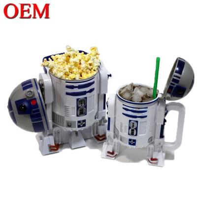 China Factory Passed FAMA custom Plastic Popcorn Cup Containers Popcorn Buckets With Lids for sale