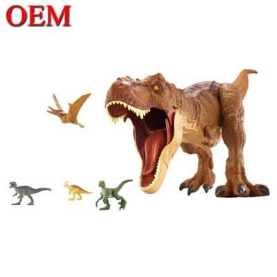 China Zusammengestellte Figuren Spielzeughersteller OEM Super Cool Dinosaur Play Figure 3D Modell Spielzeug Vinyl Spielzeug zu verkaufen