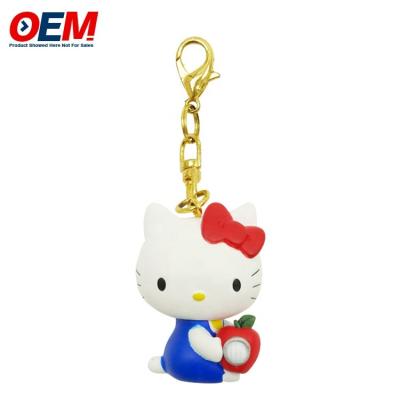 China Cat Cute Hello Kitty llavero Melodía 3D dibujos animados llavero en venta