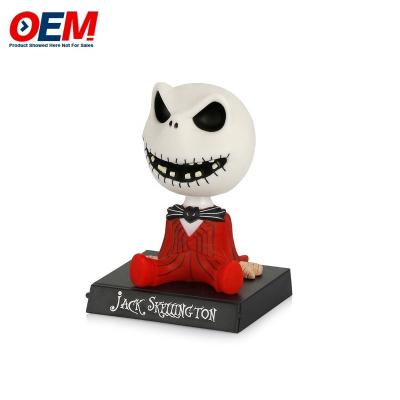 China Op maat gemaakte, zonne-aangedreven Bobble Head Dans Speelgoed OEM Skeletal Action Figurines Te koop