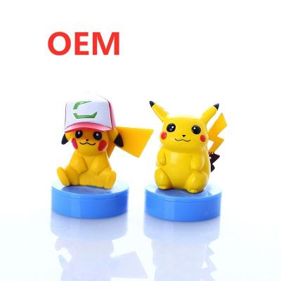 China OEM Custom Made Mini Stamper Spielzeug Pikachu Figur Stamper Selbst-Tinte Stempel Kunststoff Mini Stamper zu verkaufen