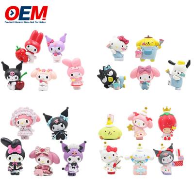 Chine 24pcs Calendrier jouets en PVC figurine jouet de dessin animé en plastique OEM faire 5cm de hauteur jouet en plastique à vendre