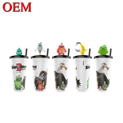 China Personalisieren Sie Ihr eigenes Design Kleines PVC 3D Cup Figure OEM Plastik Topper Figure Spielzeug zu verkaufen