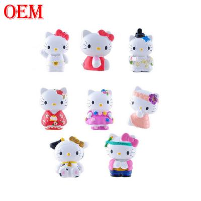 China fabricante de juguetes personalizados OEM Kitty Cat Keychain Melody Keychain Cartoon 3D Cartoon Keychain en venta