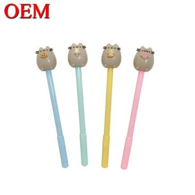 China Op maat gemaakte ABS Cute Cat Toy Pen Topper OEM 3D Figuur Pen Topper Te koop