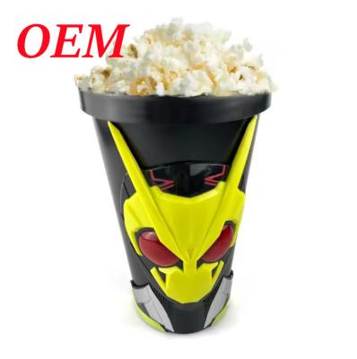 China 12oz 16oz  Plastic Popcorn Cup Cinema Festival Bottle Plastic Popcorn Cups for sale