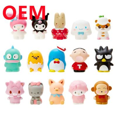 China Customized 5cm Height Rabbit Dog Monkey Pig Toys Made 15 Designs PVC Dolls OEM Blind Box Mini Toys for sale