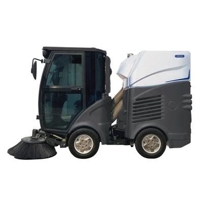 China Construction worksÂ   New brand road sweeper machine vacuum four wheel steering cleaning road sweeper for parking lot with ce for sale