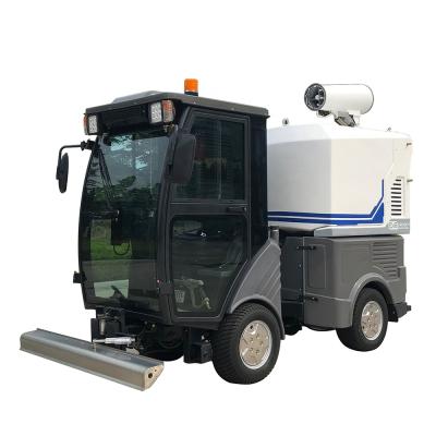 China Construction worksÂ   Best Single Sweeper 4 Wheel Steering Electric Pile Road Sweeper Machine for sale