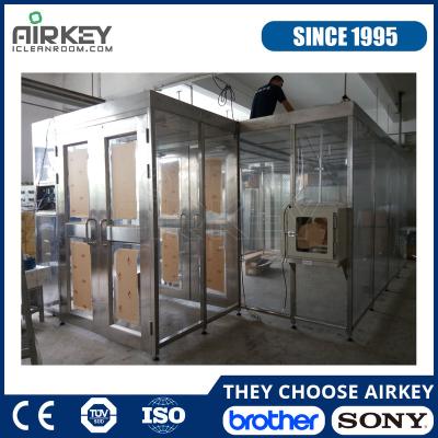 China Worked ISO 7 Clean Room Standard Clean Room With Customized Pass Box Size for sale