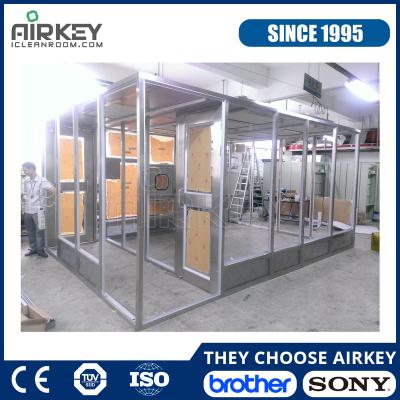 China ISO 5-7 GMP Acrylic Hard Soft PVC Wall Modular Portable Wall Cleanroom for sale