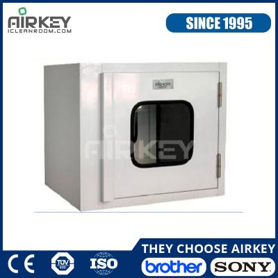 China 100 Standard Lab / Lab Cleanroom GMP Doors Static Locking Pass Boxes For Cleanroom for sale