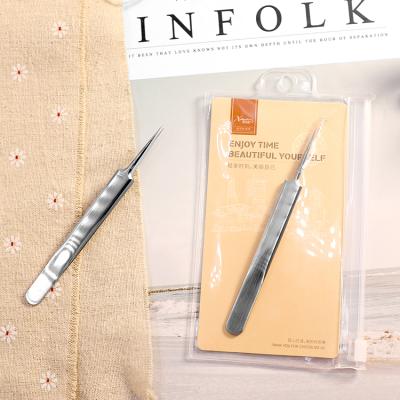 China Tweezers Beauty Salon Selection Acne Squeeze Acne Clip Stainless Steel Cell Clip To Remove Black Tweezers for sale