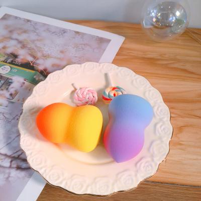 China Factory direct net latex free material dry and wet mixed egg makeup color gradient beauty sponge base color with box for sale