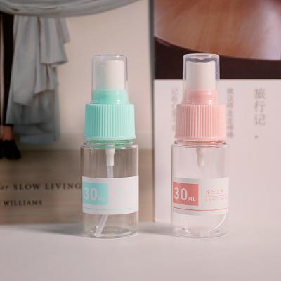 China BEAUTY PACKAGING factory wholesale in 30ml stock spray bottle travel dispensed empty plastic bottle moisturizing fine mist spray bottle for sale