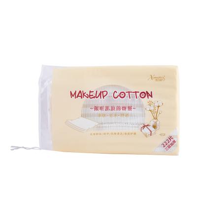 China Ultra Soft Cotton Pads Makeup Remover Premium 100% Pure Cotton Cosmetic Eye Square Cotton Facial Puff for sale