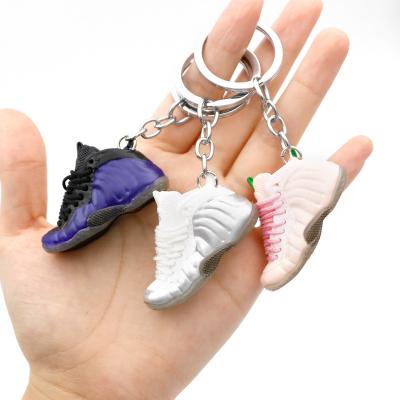 China Promotion Gift Ni KE Air Foamposit One Three-dimensional 3D Shoes Bag Accessories Basketball Shoe Pendant Key Chain for sale