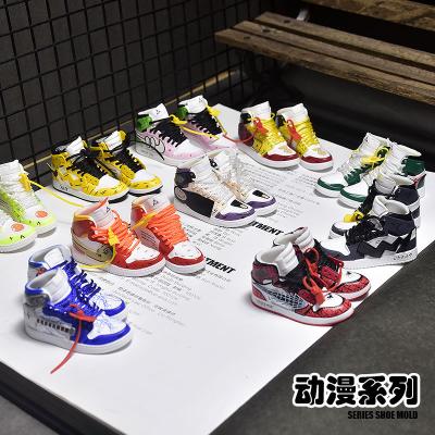 China Promotion Gift 3D Model Key Chain Animation Co-Branded Creative INS AJ Sneakers Fashion Brand Bag Pendant DIY Personalized Gift for sale