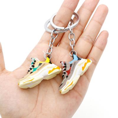 China Promotion gift 3d mini shoe jor dan sneaker keychains wholesale for sale