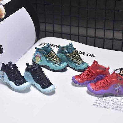 China Promotion gift bubble spray main three-dimensional AJ shoe mold chain 3D basketball shoe trend ornaments for sale