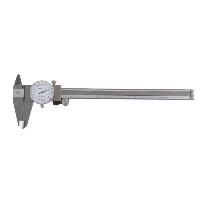 China Stainless hardened Manual Dial Vernier Caliper and vernier 150mm 200mm 300mm 500mm for sale