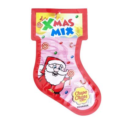 China Moisture Proof Gifts Sugar Pouch Snack Shaped Irregular Christmas Candy Pouch Bag for sale