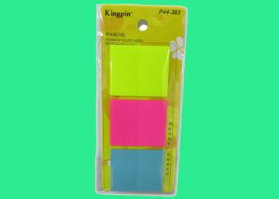 China PET Printing Arrowed Index Sticky Notes 44x38mm 20 sheets 3 pads for sale