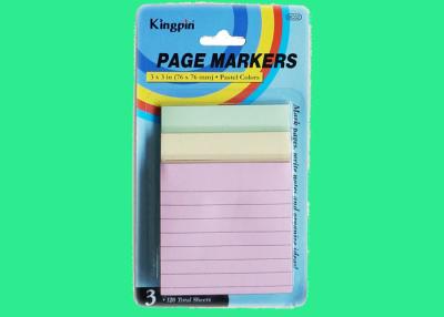 China Attractive colored reminder Sticky Note Pads 3 x 3” x 40 sheets x 3 pads for sale